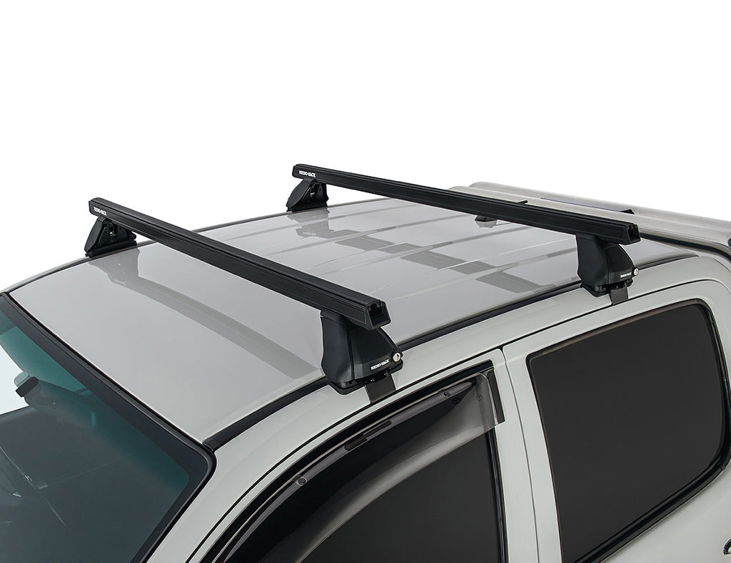 Rhino Rack Heavy Duty 2500 Black 2 Bar Roof Rack to suit Toyota Hilux N70/KUN26 2005-2015