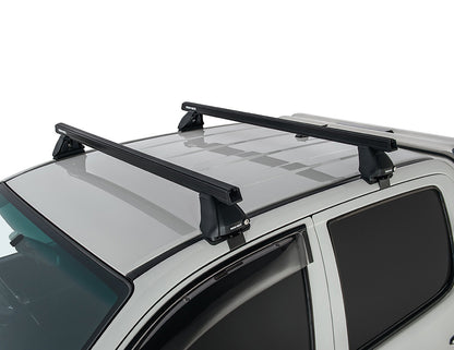Rhino Rack Heavy Duty 2500 Black 2 Bar Roof Rack to suit Toyota Hilux N70/KUN26 2005-2015