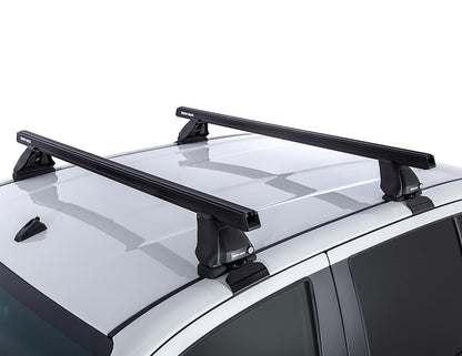 Rhino Rack Heavy Duty 2500 Black 2-Bar Roof Rack to suit Toyota Hilux 2015-Onwards