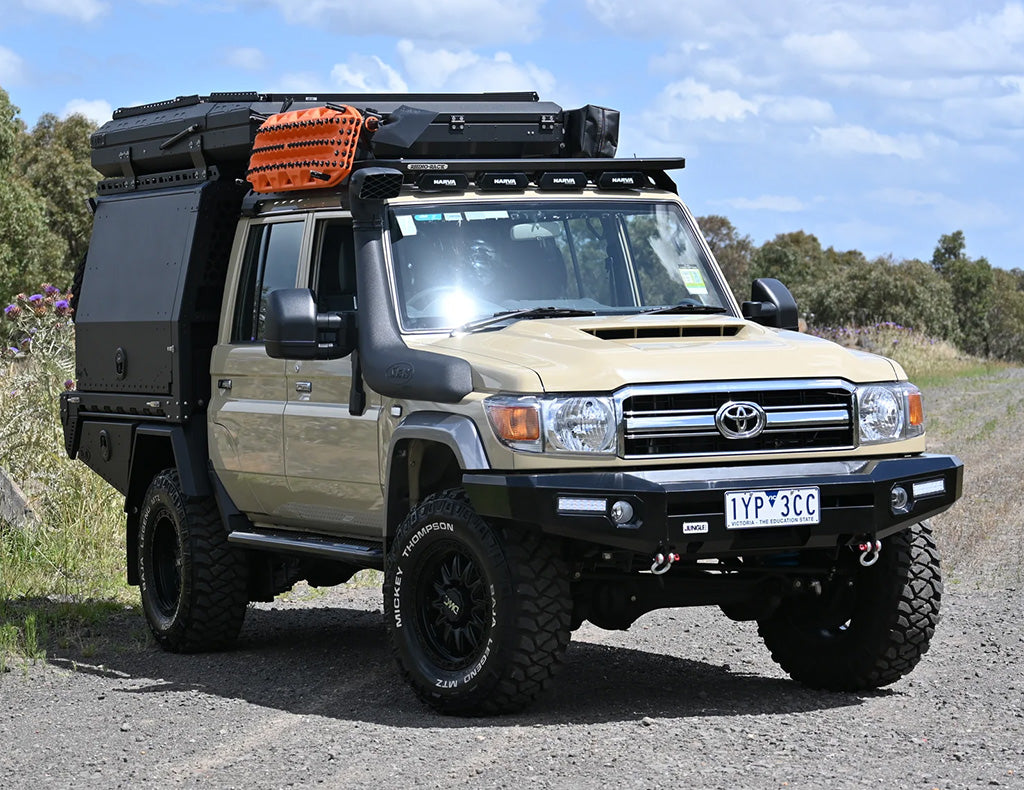 Jungle 4x4 Bull Bar Combo Deal to suit Toyota Landcruiser 70 Series 2012-2024