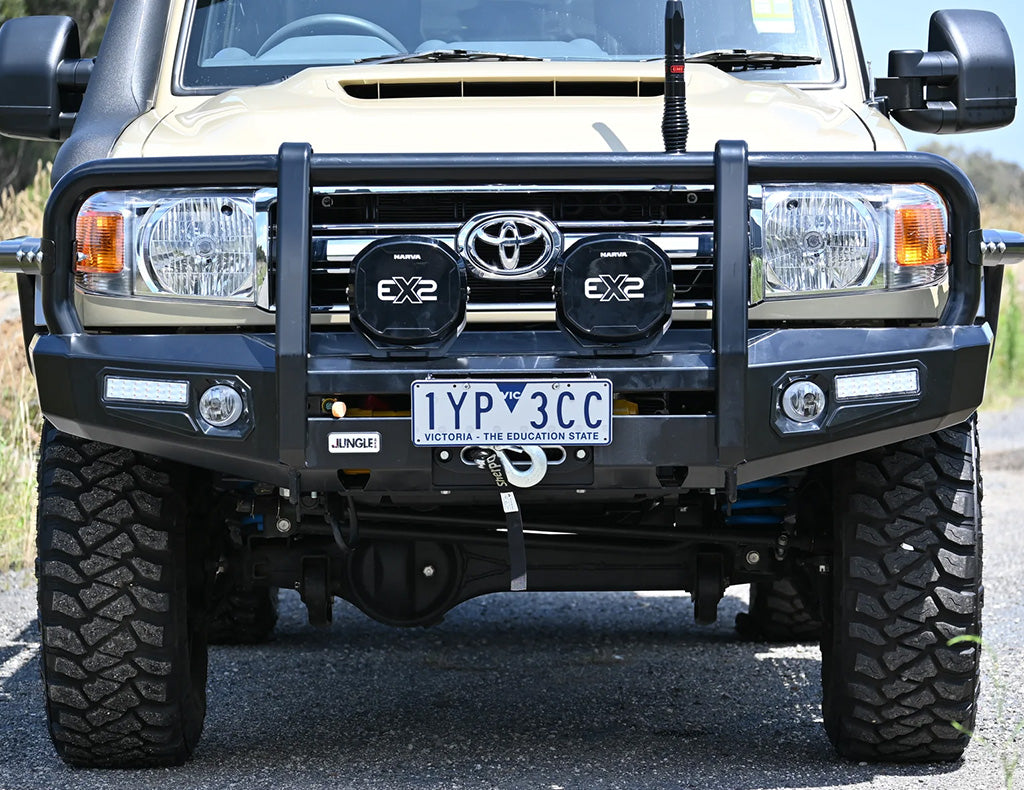 Jungle 4x4 Bull Bar Combo Deal to suit Toyota Landcruiser 79 Series 2007-Onwards