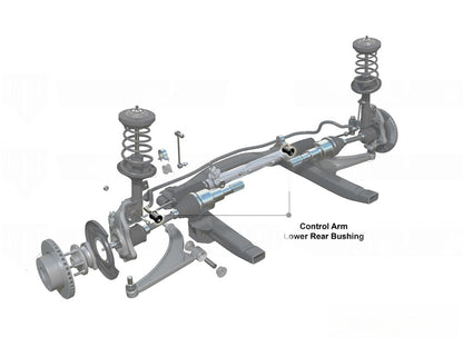 Whiteline Front Lower Control Arm Inner Rear Bushing Caster Kit to Suit Mazda RX-7 FC 4 / 5 Series 1985-1989