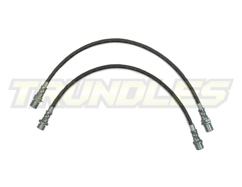 Trundles Extended Braided Rear Dual Brake Hoses to suit Toyota Hilux N70/KUN26 (VSC Models) 2005-2015