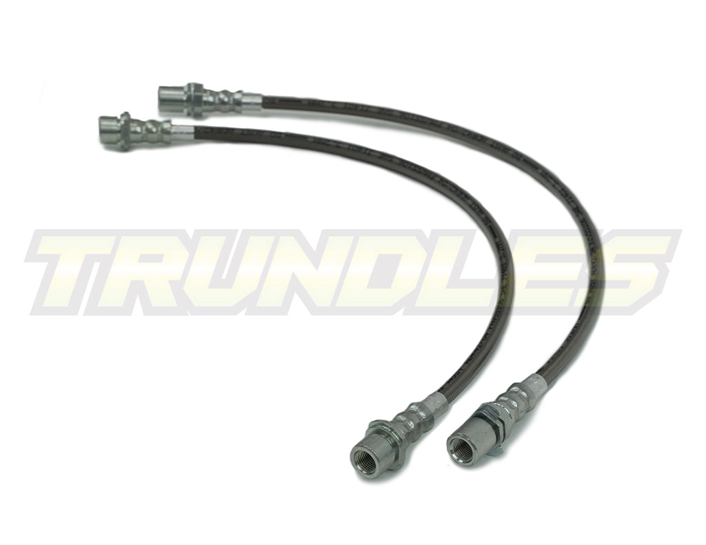Trundles Extended Braided Rear Dual Brake Hoses to suit Toyota Hilux N70/KUN26 (VSC Models) 2005-2015