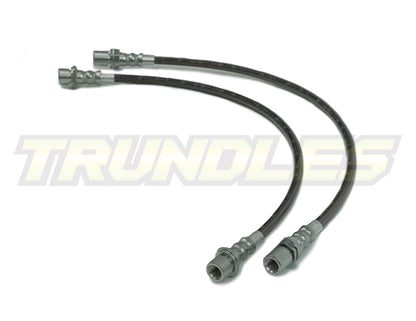 Trundles Extended Braided Rear Dual Brake Hoses to suit Toyota Hilux N70/KUN26 (VSC Models) 2005-2015