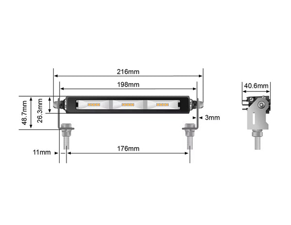 STEDI Micro V2 7.8" 12 LED Flood Light (5700K)