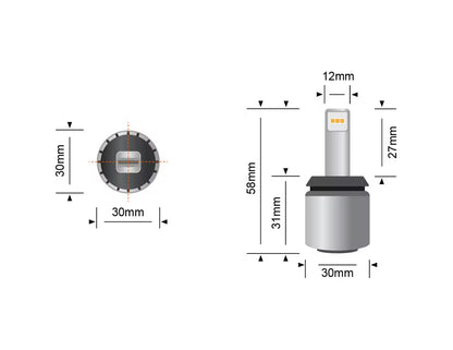 STEDI 1000 Lumen BA15S Reverse LED Upgrade (PAIR)