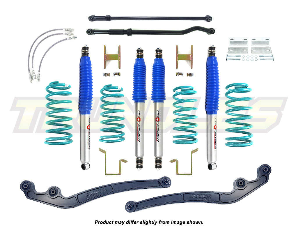 Profender 100mm Gas Lift Kit to suit Toyota Landcruiser 105 Series 1998-2007 (ABS Models)