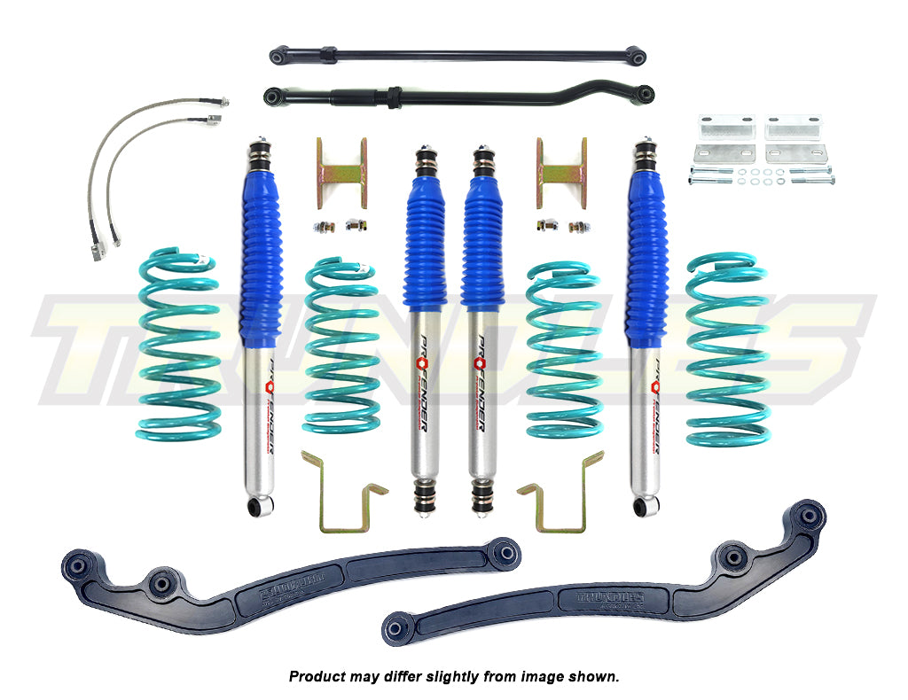 Profender 100mm Gas Lift Kit to suit Toyota Landcruiser 105 Series 1998-2007 (Non-ABS Models)