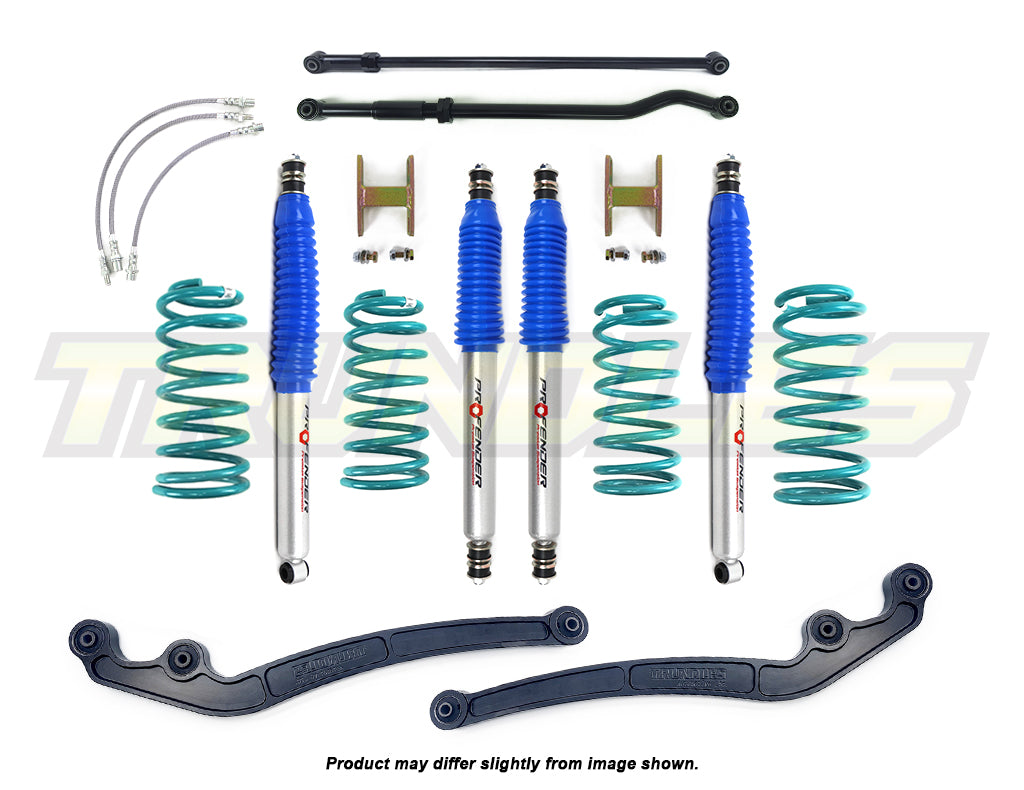 Profender 100mm Gas Lift Kit to suit Toyota Landcruiser 80 Series 1990-1998 (ABS Models)