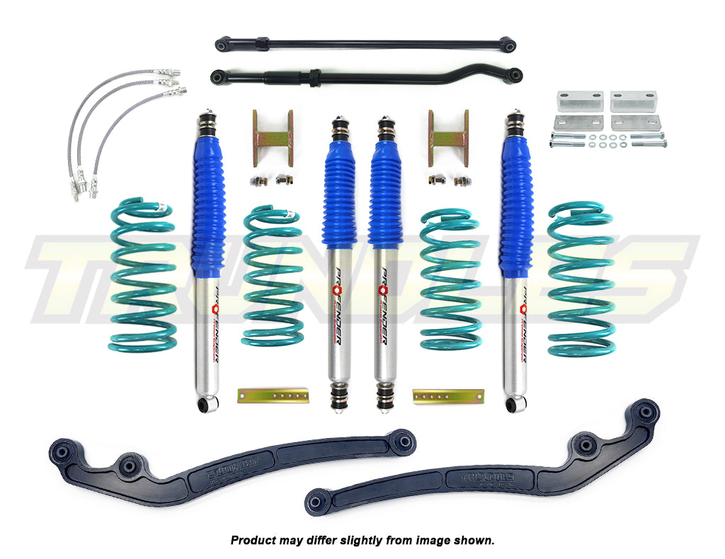 Profender 100mm Gas Lift Kit to suit Toyota Landcruiser 80 Series 1990-1998 (ABS Models)