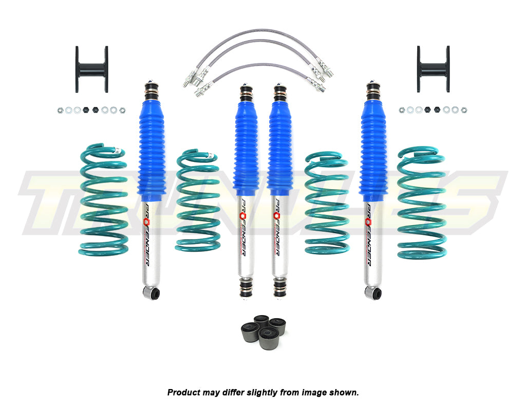 Profender 75mm Gas Lift Kit to suit Toyota Landcruiser 80/105 Series 1990-2007 (ABS Models)