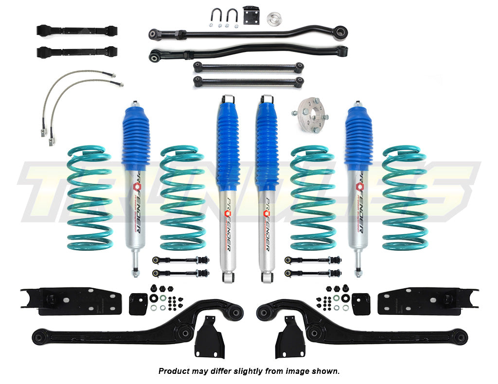 Profender 100mm Gas Lift Kit to suit Nissan Patrol Y60 SWB 1987-1998 (Diesel Models)