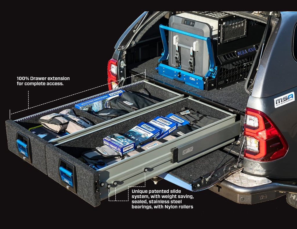 MSA Double Storage Drawer System to suit Isuzu D-Max 09/2020-Onwards