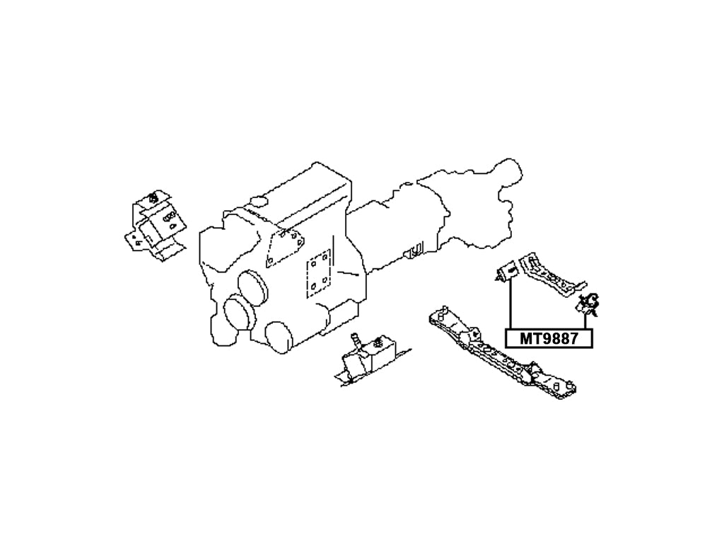 Kelpro Gearbox Mount to suit Nissan Navara D22 ZD30 2001-2008