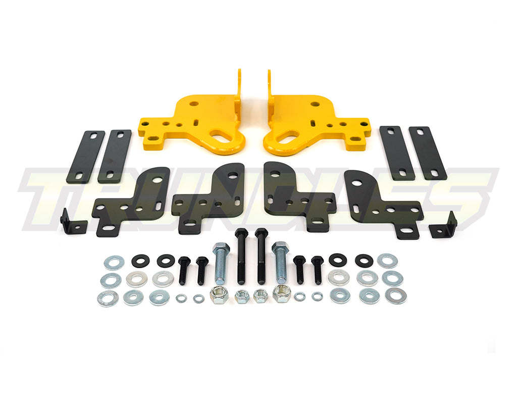 Trundles Heavy Duty Yellow Tow Point (Pair) to suit Holden Colorado RG/7 / Isuzu D-Max / MU-X 2012-Onwards