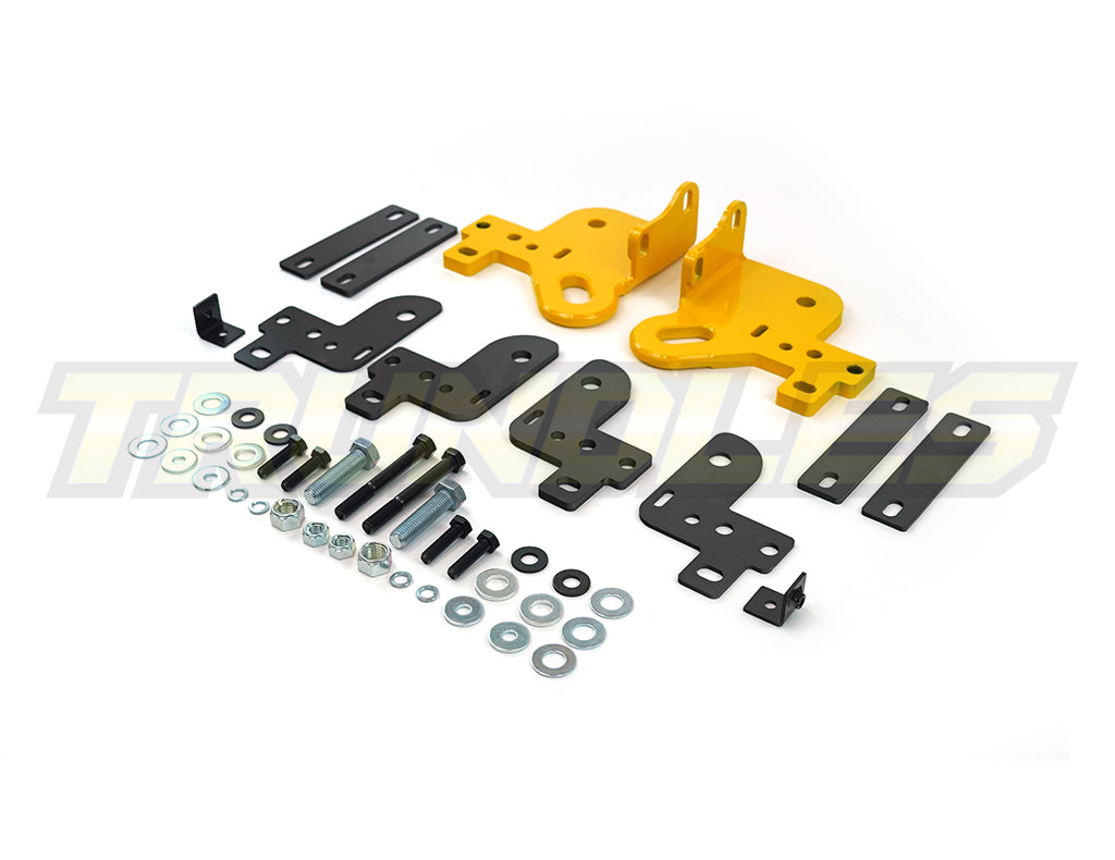 Trundles Heavy Duty Yellow Tow Point (Pair) to suit Holden Colorado RG/7 / Isuzu D-Max / MU-X 2012-Onwards