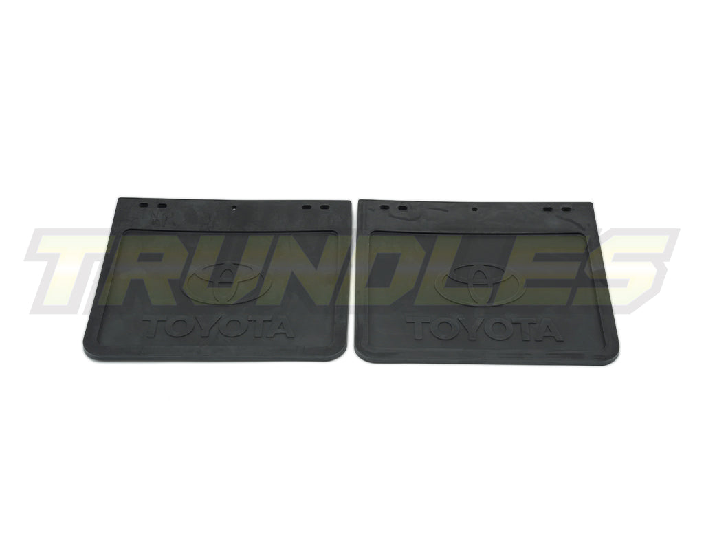 Genuine Alloy Tray Mudflaps (Pair) to suit Toyota Hilux N70 2WD 2005-2015