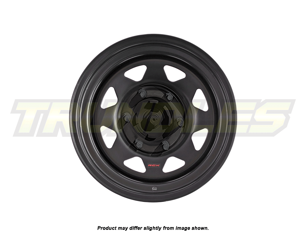 RCK Steel Rims 5x114.3 | 8-Spoke Matte Black