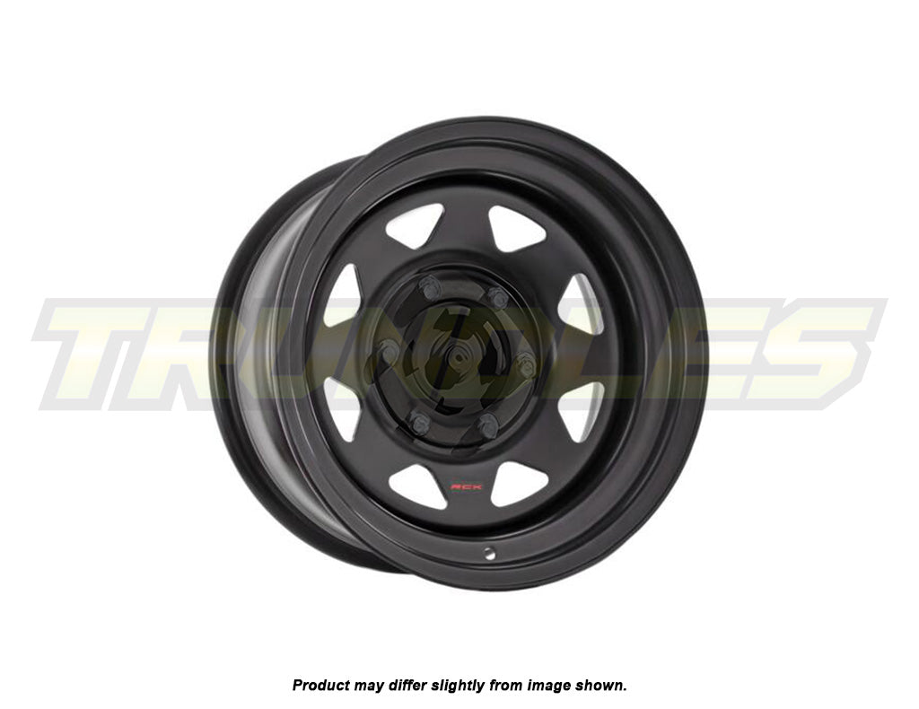 RCK Steel Rims 5x114.3 | 8-Spoke Matte Black