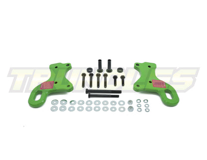 Trundles Heavy Duty Green Tow Point (Pair) to suit Toyota Landcruiser 70 Series 1999-Onwards