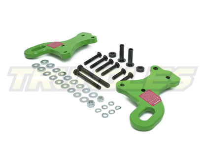 Trundles Heavy Duty Green Tow Point (Pair) to suit Toyota Landcruiser 70 Series 1999-Onwards