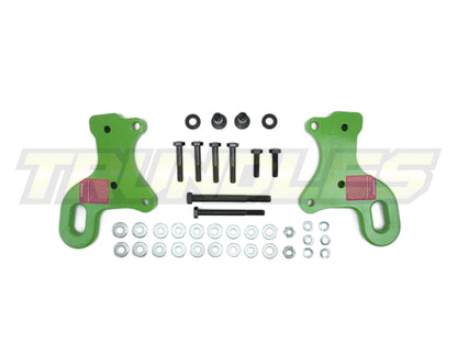 Trundles Heavy Duty Green Tow Point (Pair) to suit Toyota Landcruiser 70 Series 1999-Onwards