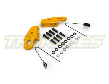 Trundles Heavy Duty Yellow Tow Point (Pair) to suit Nissan Patrol Y61 Series 4 & Toyota Landcruiser 80/100 Series 1990-2023
