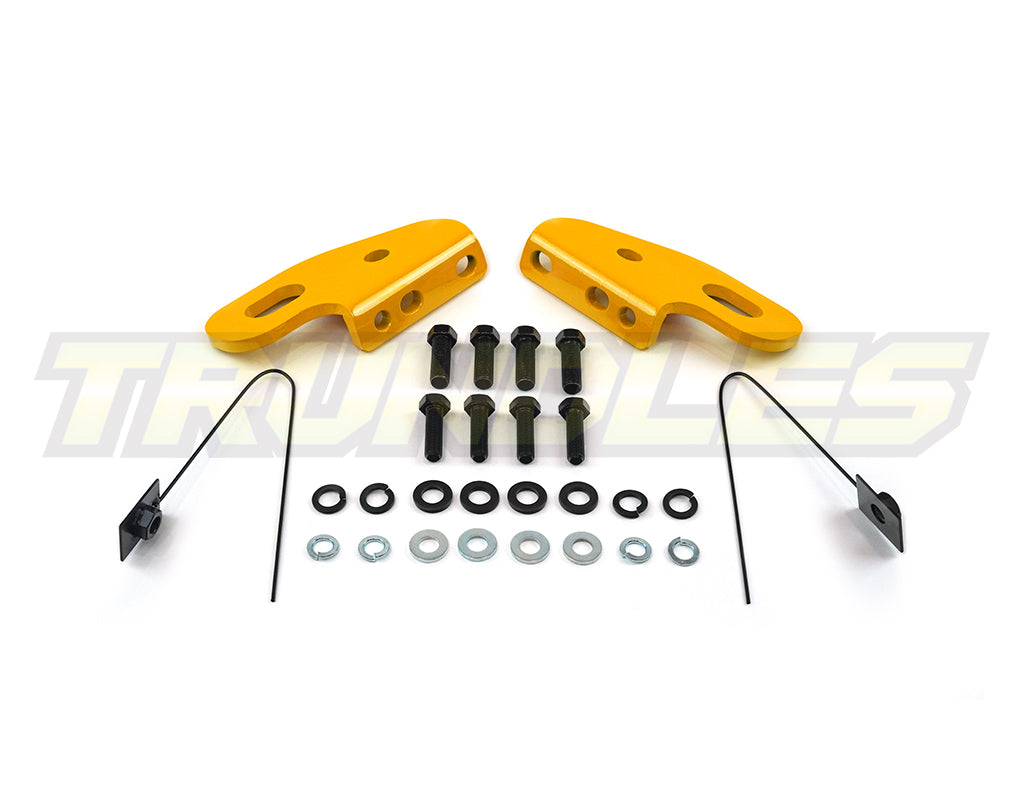 Trundles Heavy Duty Yellow Tow Point (Pair) to suit Nissan Patrol Y61 Series 4 & Toyota Landcruiser 80/100 Series 1990-2023