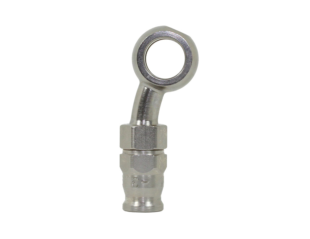34881 | Speedflow 200 Series Steel M10 (3/8") Banjo 20° Hose End