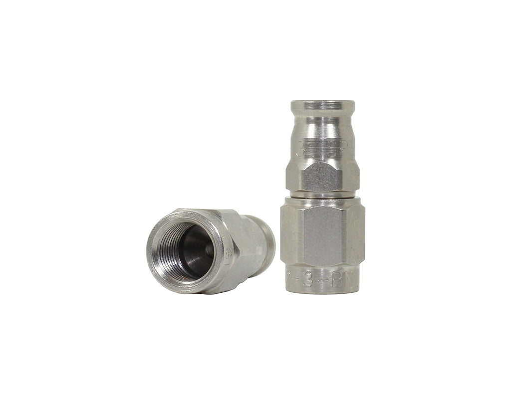 34863 | Speedflow 200 Series Steel 3/8"-24 Bleed Nipple Hose End