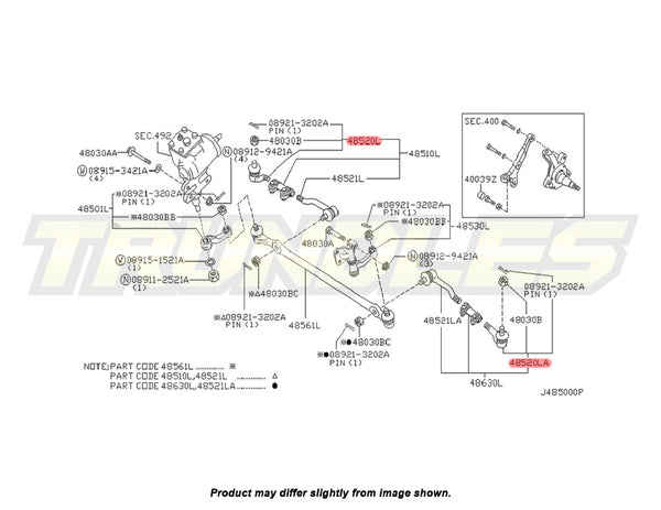 Outer Tie Rod End to suit Nissan Navara D22 1997-2015