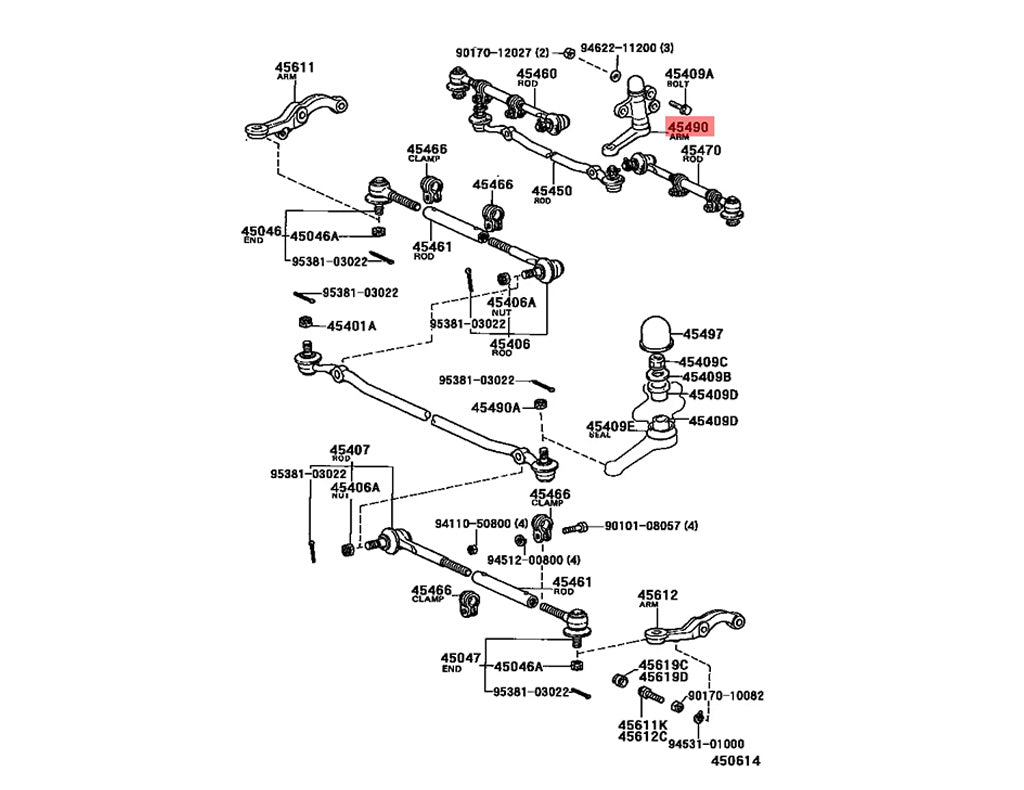 Idler Arm to suit Toyota Hilux 1988-2005