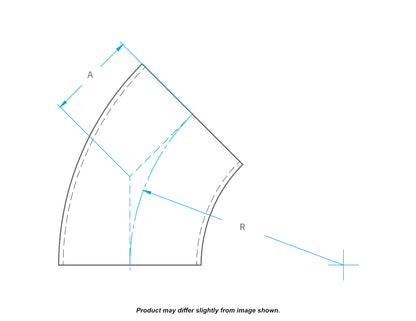 Ultibend 45° Short Radius Stainless Steel Bend