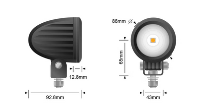 STEDI MCX25 Motorbike LED Driving Light - Spot