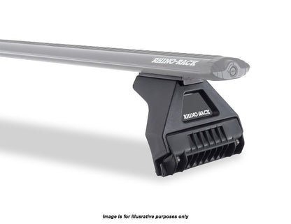 Rhino Rack Pioneer 6 Platform (1500mm x 1380mm) with RL legs to suit Toyota Landcruiser 79 Series Dual Cab 2007-Onwards