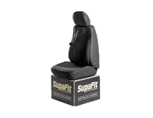 SupaFit Front Seat Covers to suit Toyota Hilux N80 Dual Cab 2025-Onwards (Black Canvas)
