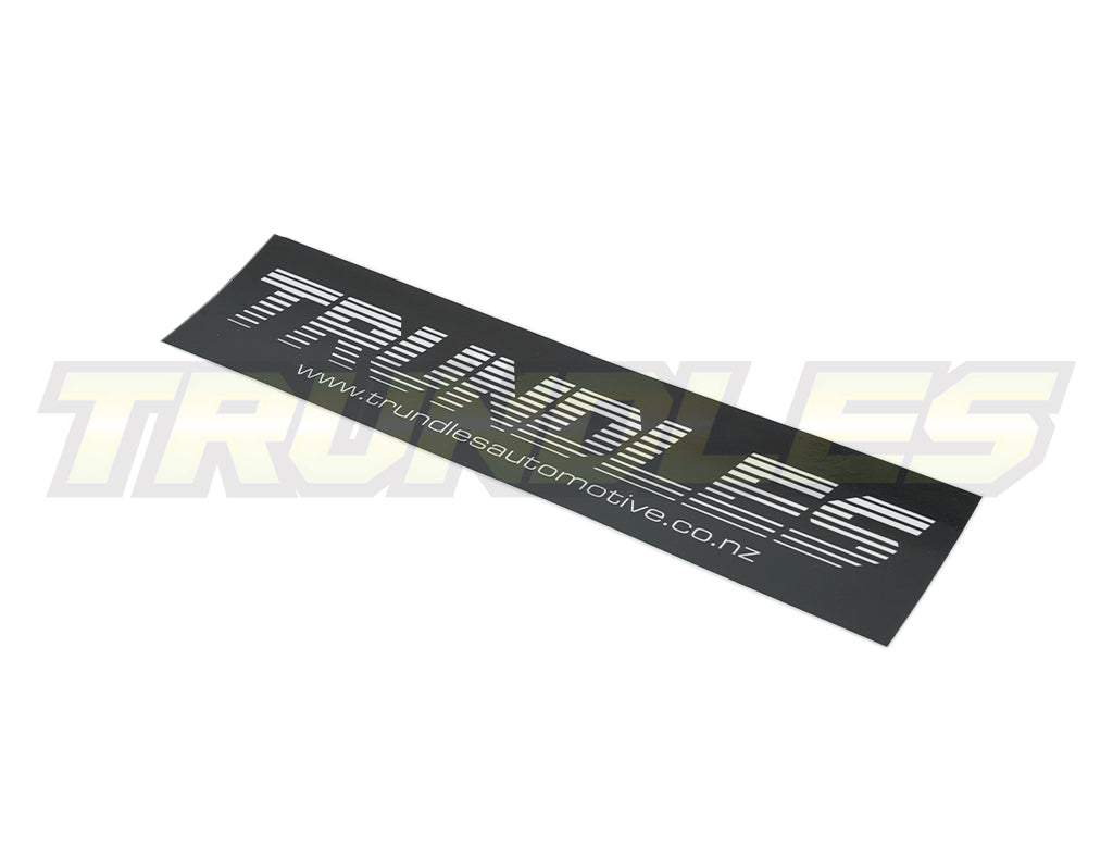 Trundles Black & White Logo Sticker