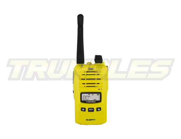 GME TX6160XY 5/1 Watt IP67 UHF CB Handheld Radio - Yellow