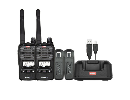 GME TX677TP 2 Watt UHF CB Handheld Radio - Twin Pack