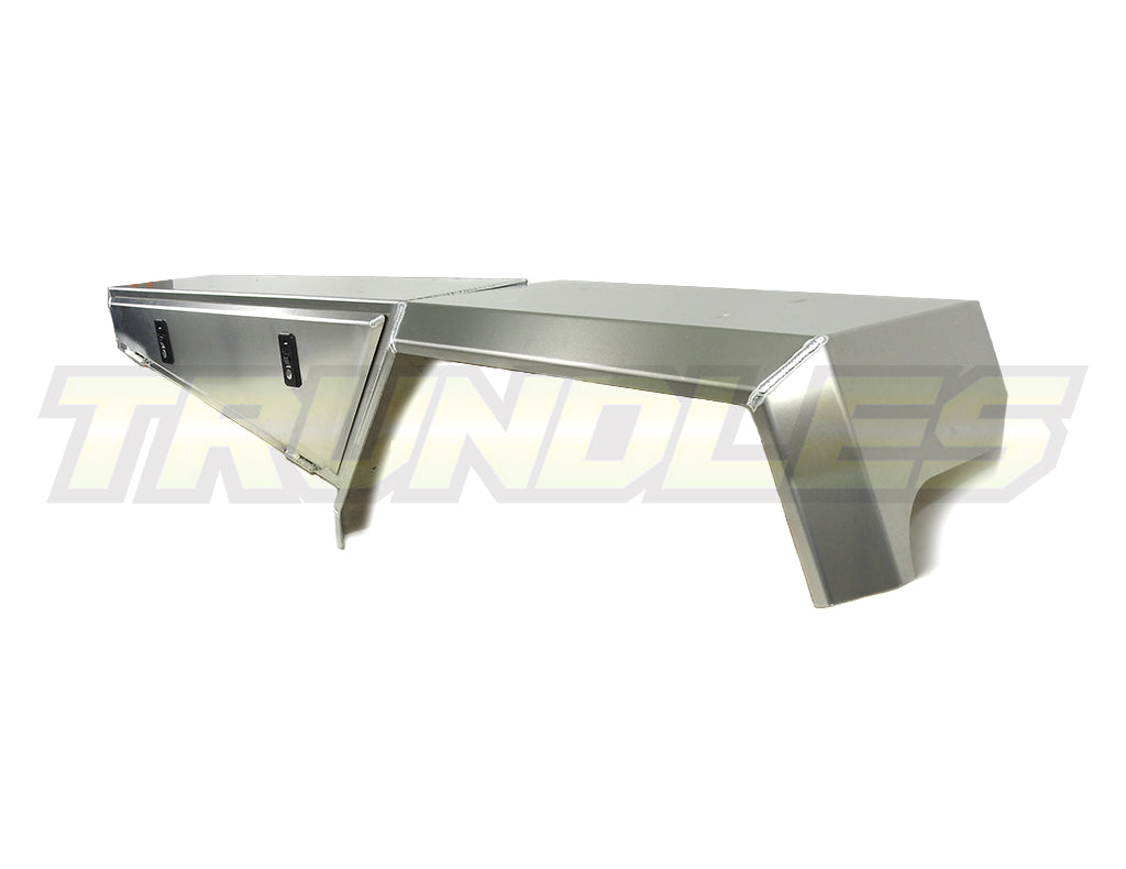 Trundles Alloy Deck Toolboxes & Guards (Pair) to suit Toyota Landcruiser 79 Series 1999-Onwards