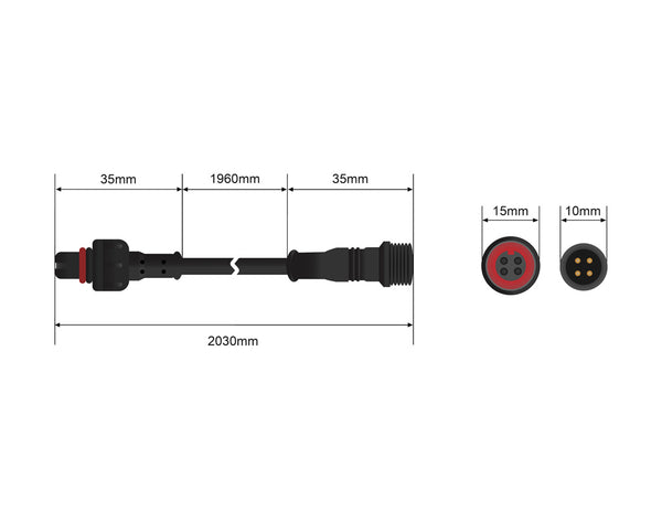 STEDI Wiring Extension Cable for STEDI Surface RGB Rock Light