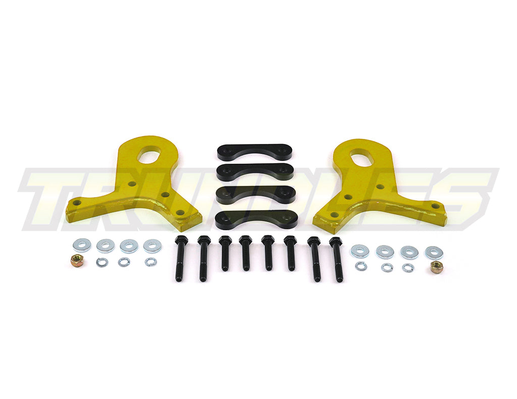 Trundles Heavy Duty Green Tow Point (Pair) to suit Toyota Landcruiser 75 Series 1984-1999