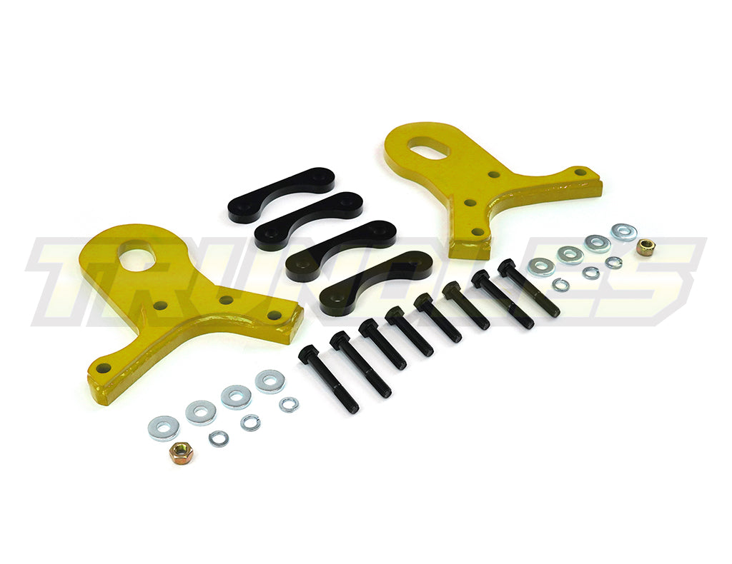 Trundles Heavy Duty Green Tow Point (Pair) to suit Toyota Landcruiser 75 Series 1984-1999