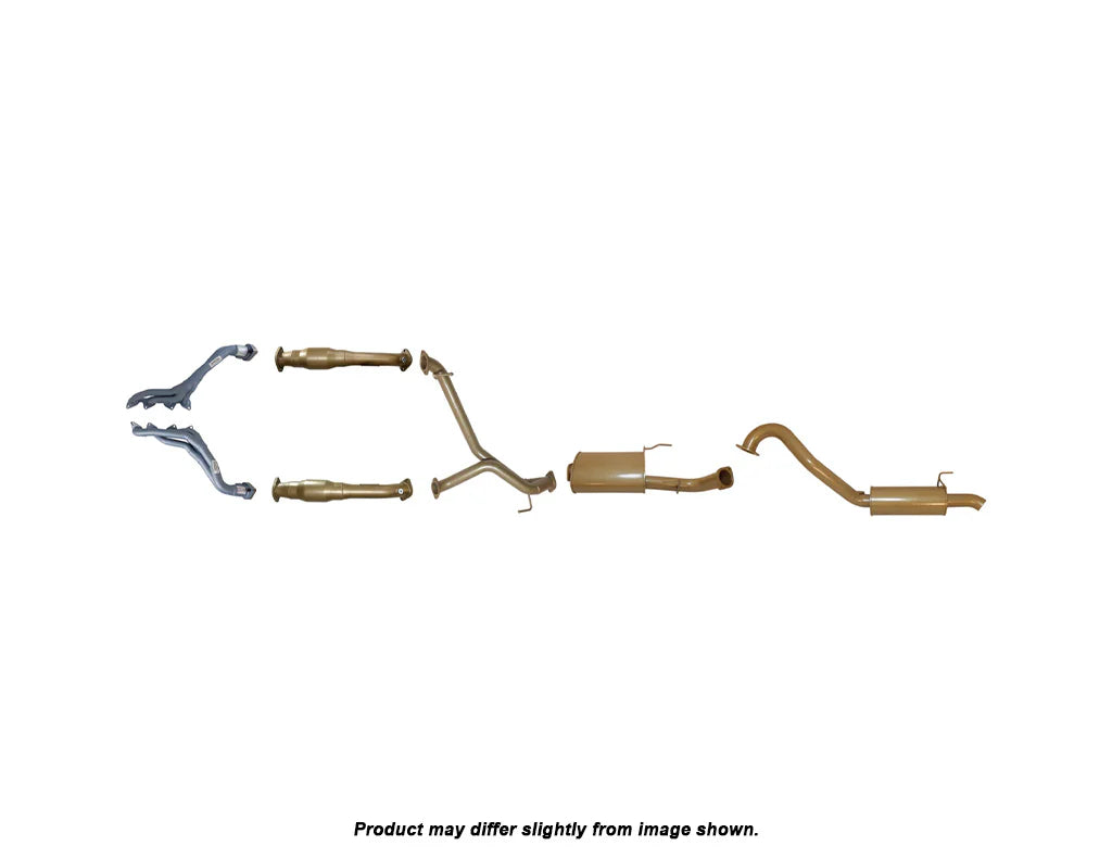 King Brown Head Back Exhaust System to suit Toyota Landcruiser 100 Series 2UZ-FE 1998-2008