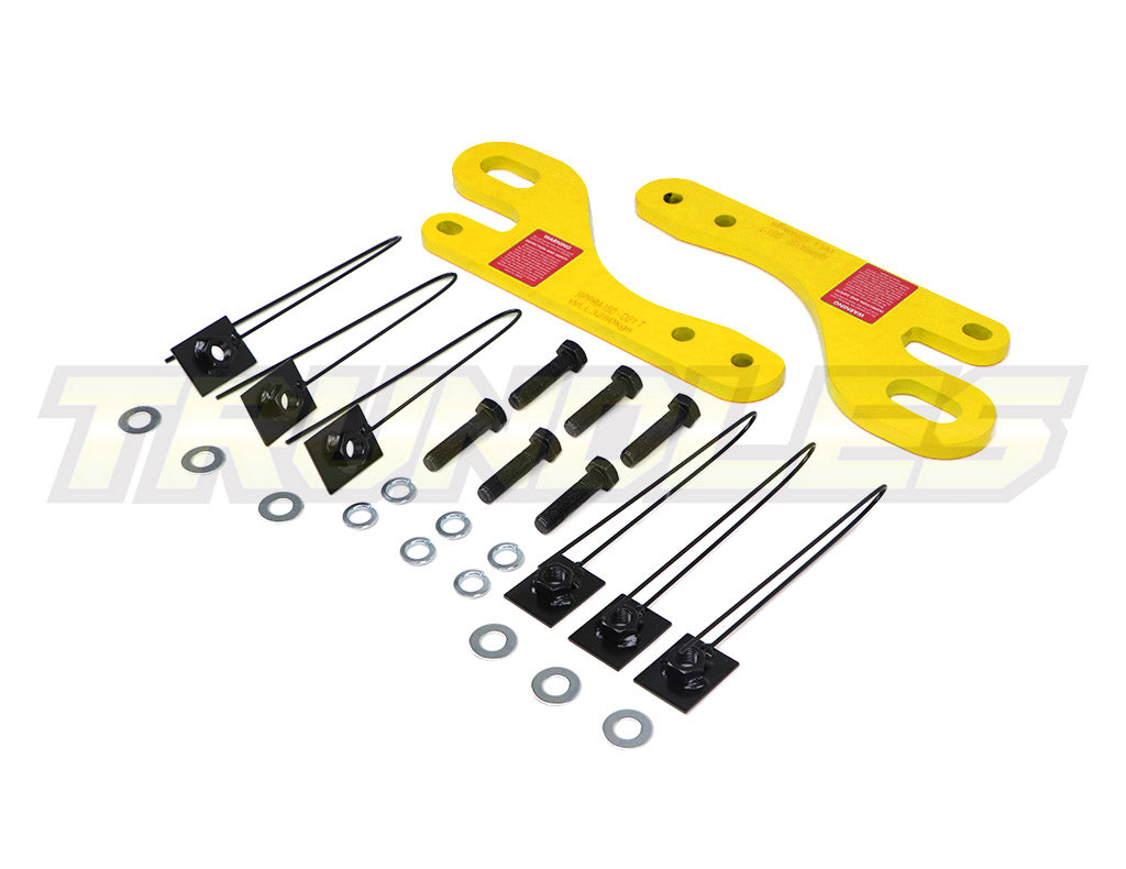 Trundles Heavy Duty Yellow Tow Point (Pair) to suit Toyota Landcruiser Prado 150 Series & FJ Cruiser 2006-Onwards