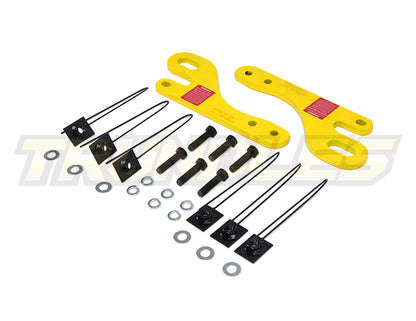 Trundles Heavy Duty Yellow Tow Point (Pair) to suit Toyota Landcruiser Prado 150 Series & FJ Cruiser 2006-Onwards