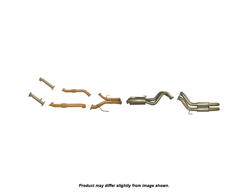 King Brown Turbo Back Exhaust System (no Cat) to suit Toyota Landcruiser 200 Series 1VD-FTV 2007-2015