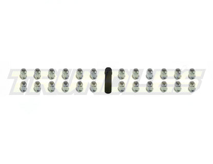 40385 | Wheel Nut Pack (24) - M12 x 1.25 Lug Nut - Spline Drive - CHROME