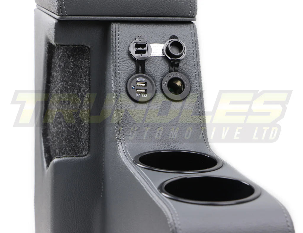 D.O.T.I Standard Length Floor Console to suit Toyota Landcruiser 76/79 Series Double Cab (Plastic Dash) 2009-Onwards